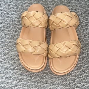 NWOB Braided Sandals